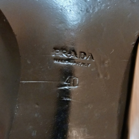 Hostpick🌞 Prada sz40 Calzature Donna brogues shoes twotone spats brogues boots - Picture 3 of 11